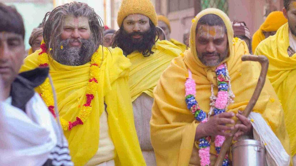 shri hit premanand ji maharaj with pujya shri gaurangi sharan ji maharaj