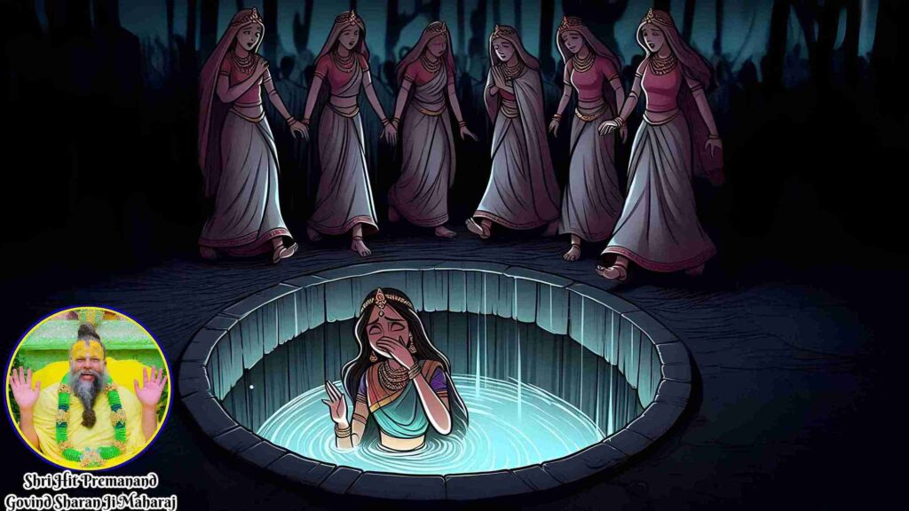 other princesses throw away devyani in a well on instruction of sharmishtha