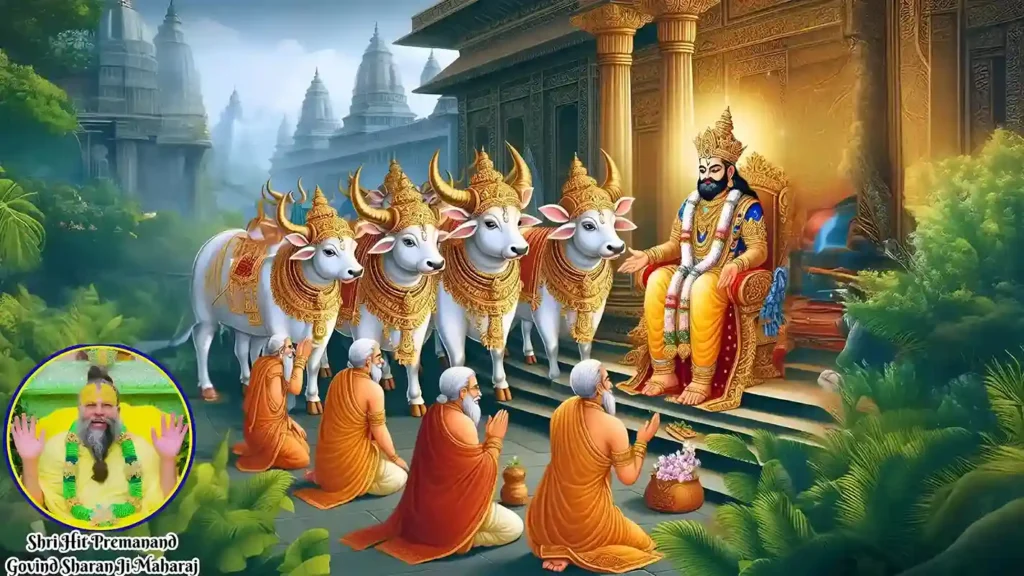 King Nriga making a donation